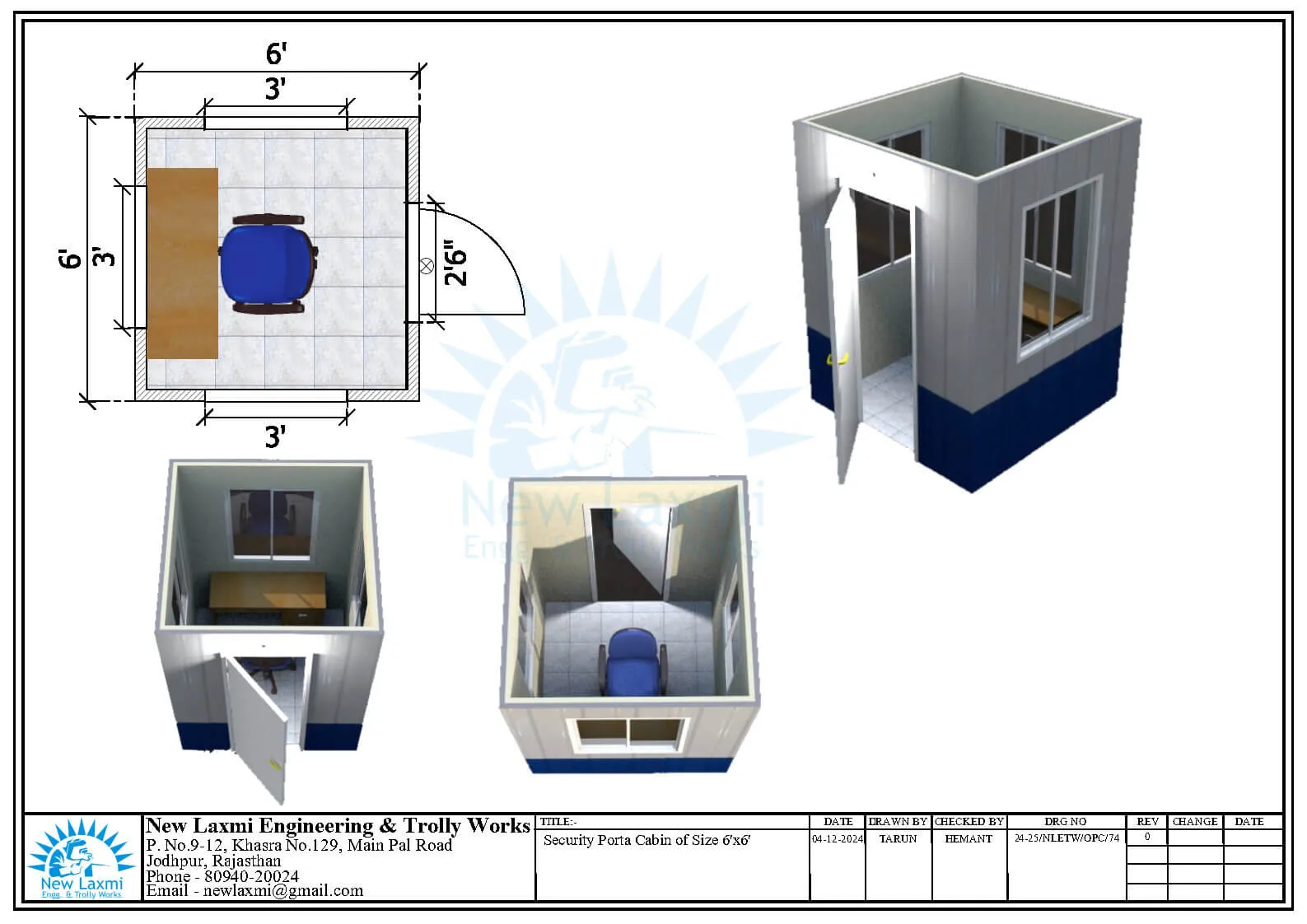 Office Cabin Layout